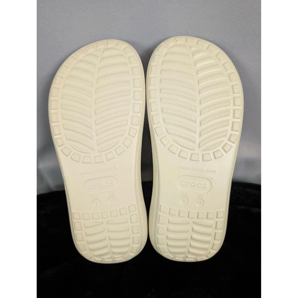 Crocs Classic‎ Crush Sandal Women SZ-11 Men SZ-9 Bone New Platform Slide